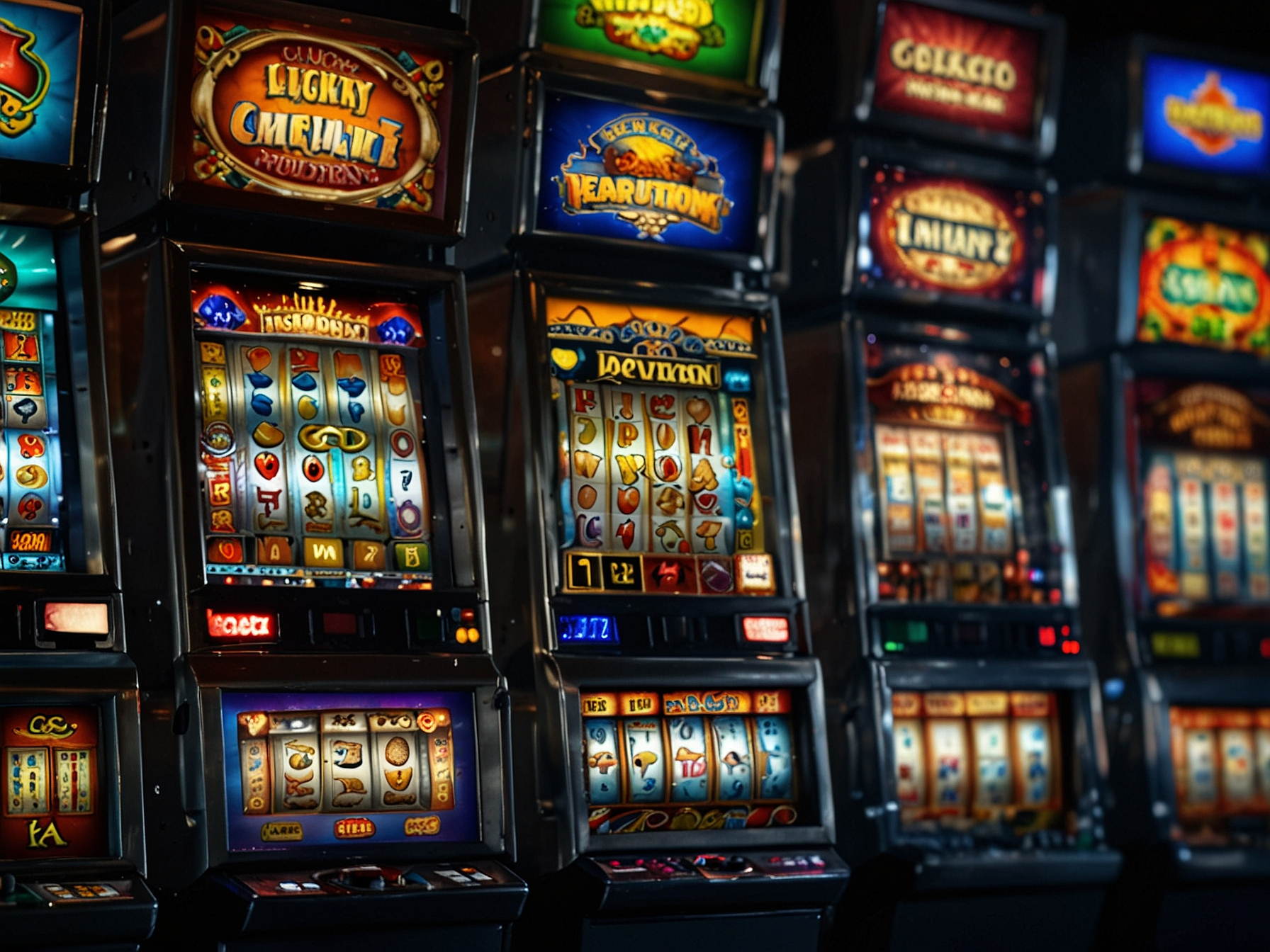 Verschiedene Spielautomaten